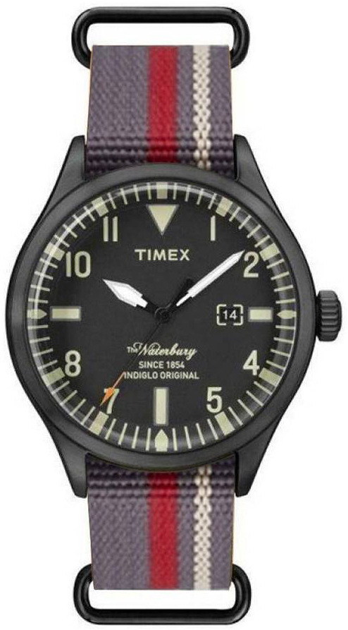 Timex 99999 Herreklokke TW2U00600LG Sort/Tekstil Ø42 mm - Timex