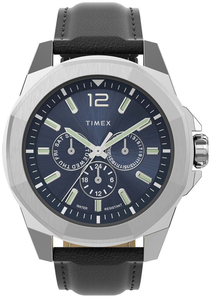 Timex Herreklokke TW2V43200 Essex Avenue Blå/Lær Ø44 mm