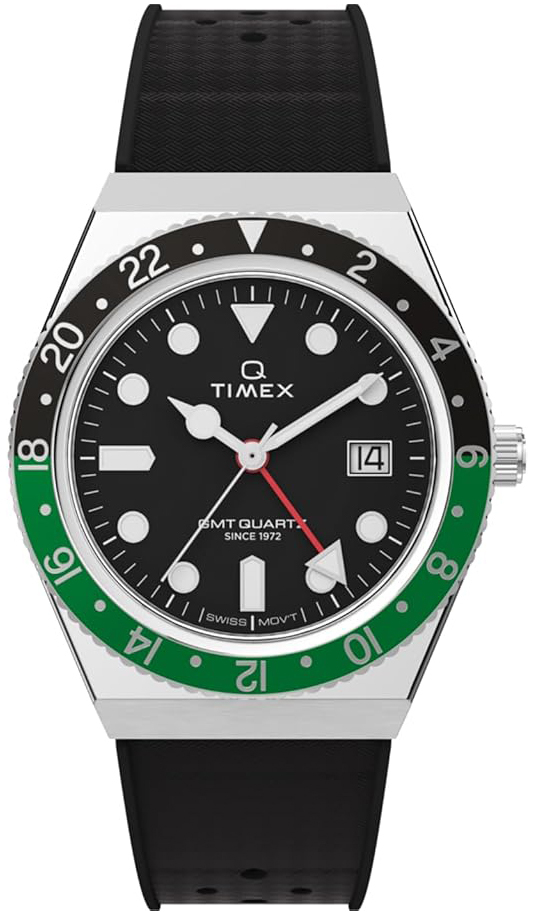 Timex Herreklokke TW2W57500 Q Sort/Gummi Ø38 mm