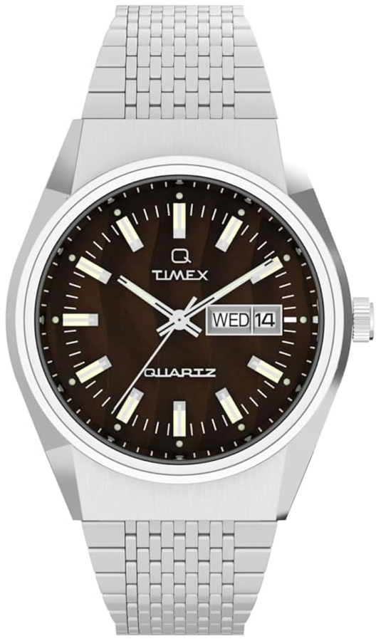 Timex Herreklokke TW2W62400 Q Brun/Stål Ø38 mm