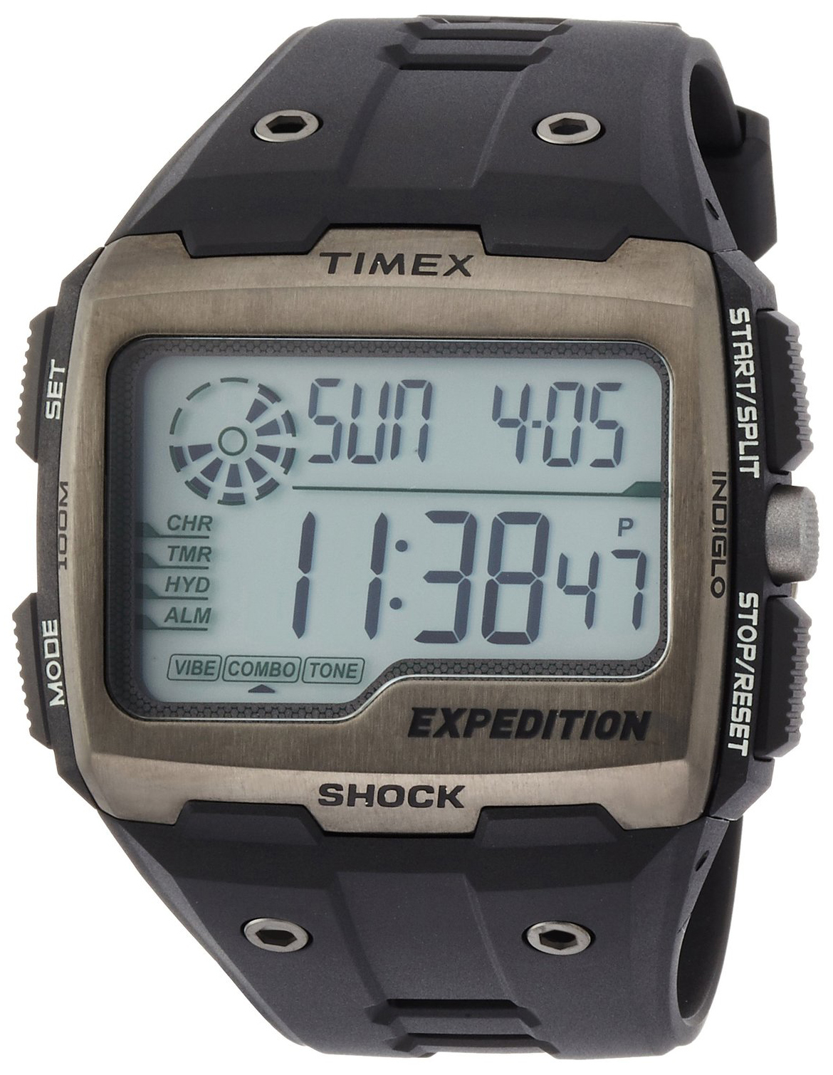 Timex Expedition Herreklokke TW4B02500 LCD/Gummi - Timex