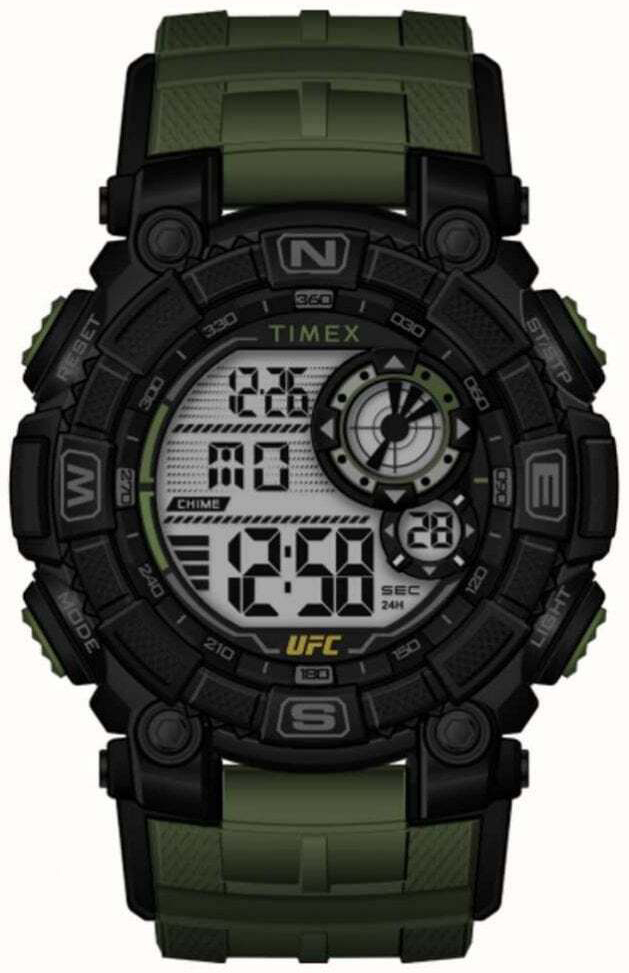 Timex Herreklokke TW5M53900 Ufc LCD/Gummi Ø50 mm