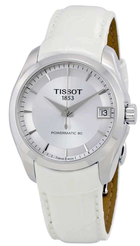 Tissot T-Trend Dameklokke T035.207.16.031.00 Sølvfarget/Lær Ø32 mm - Tissot