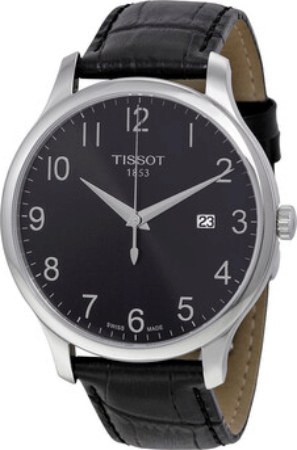 Tissot T-Classic Tradition Herreklokke T063.610.16.052.00 Sort/Lær - Tissot