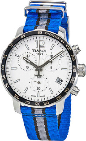 Tissot Herreklokke T095.417.17.037.31 Quickster Hvit/Stål Ø42 mm
