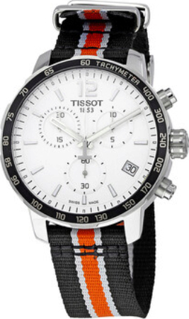 Tissot Herreklokke T095.417.17.037.34 Quickster Hvit/Stål Ø42 mm