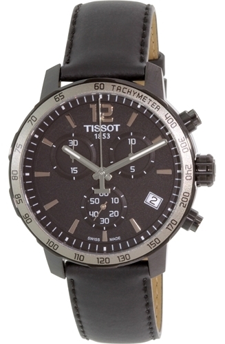 Tissot Tissot T-Sport Herreklokke T095.417.36.057.02 Sort/Lær Ø42 mm