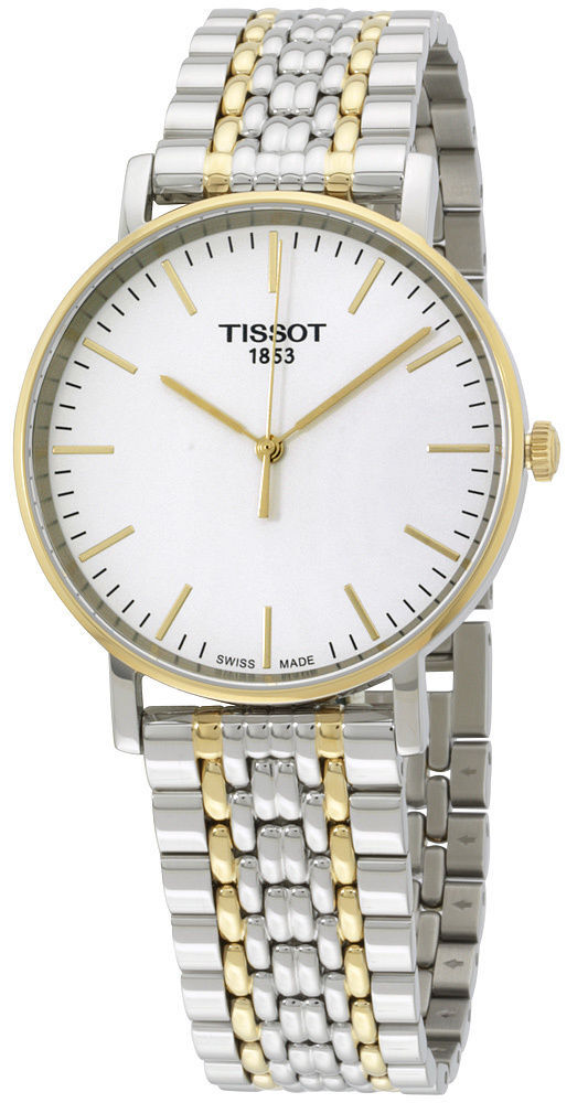 Tissot T-Classic Herreklokke T109.410.22.031.00 Hvit/Gulltonet stål - Tissot