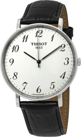 Tissot T-Classic Herreklokke T109.610.16.032.00 Hvit/Lær Ø42 mm