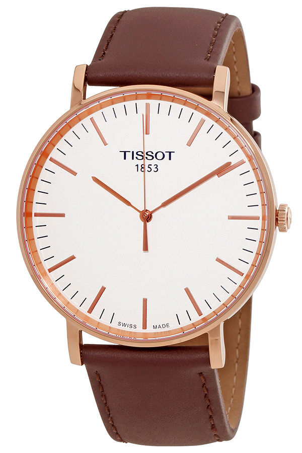 Tissot T-Classic Herreklokke T109.610.36.031.00 Hvit/Lær Ø42 mm - Tissot