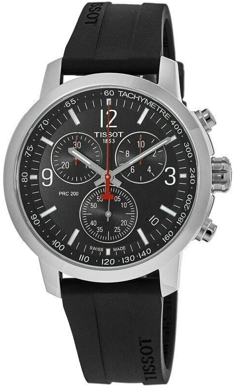 Tissot Herreklokke T114.417.17.057.00 Prc 200 Sort/Gummi Ø42 mm