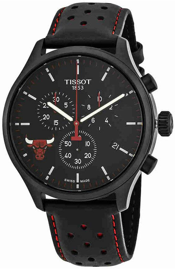 Tissot T-Sport Herreklokke T116.617.36.051.00 Sort/Lær Ø45 mm - Tissot