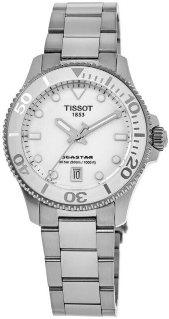 Tissot T120.210.11.011.00 Seastar Hvit/Stål Ø36 mm