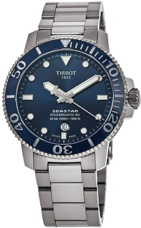 Tissot Herreklokke T120.407.11.041.03 Seastar Blå/Stål Ø43 mm