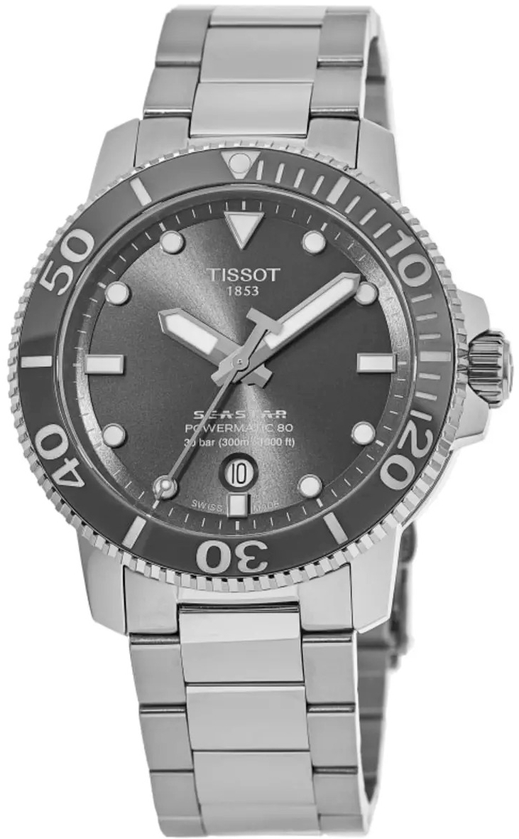 Tissot Herreklokke T120.407.11.081.01 Seastar Grå/Stål Ø43 mm