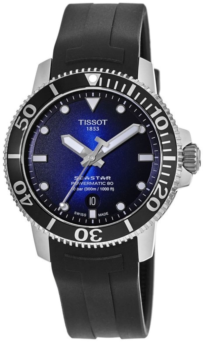 Tissot Seastar 1000 Herreklokke T120.407.17.041.00 Blå/Gummi Ø43 mm