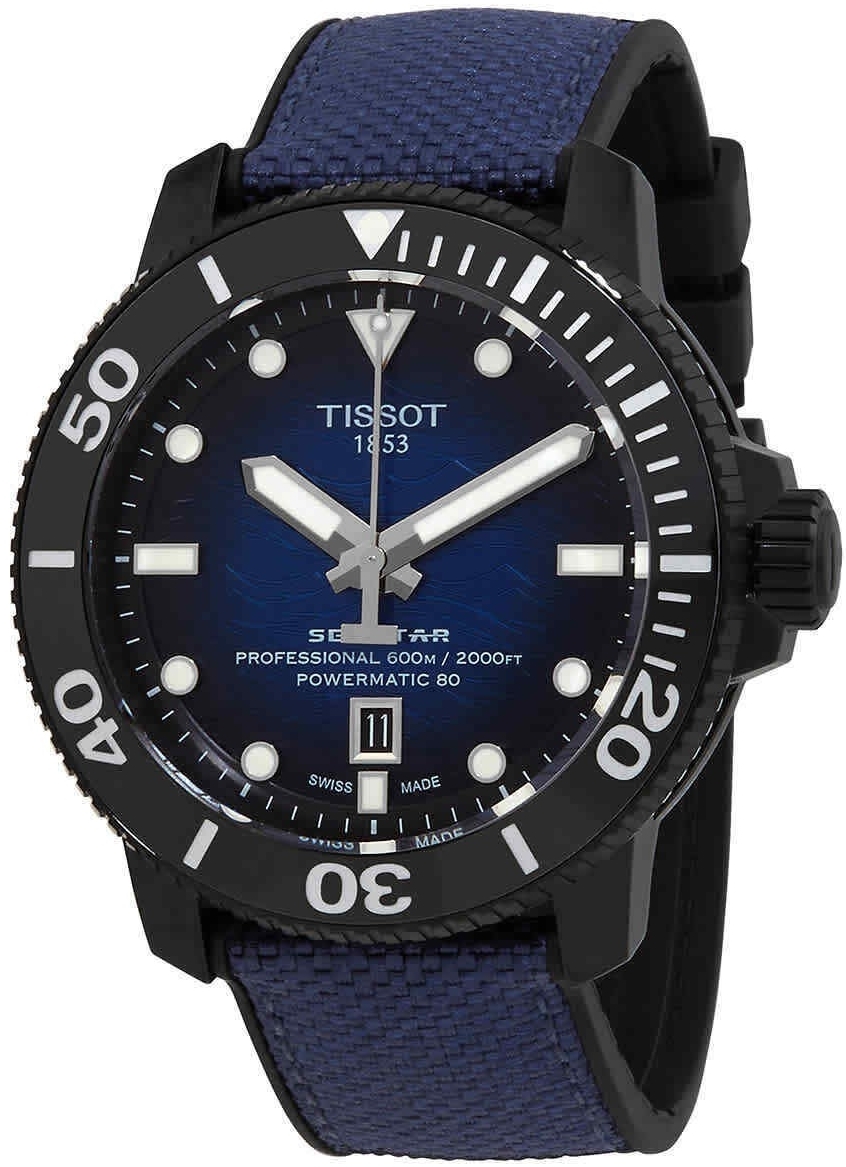 Tissot Herreklokke T120.607.37.041.00 Seastar Blå/Gummi Ø46 mm
