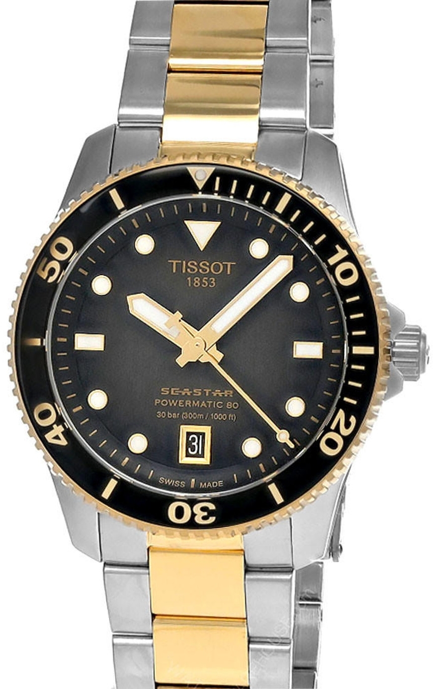 Tissot Herreklokke T120.807.22.051.00 Seastar 1000 Grå/Gulltonet