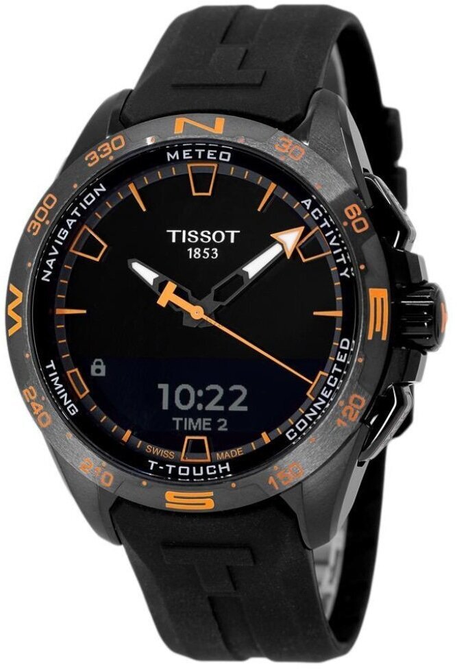 Tissot Herreklokke T121.420.47.051.04 T-Touch Sort/Gummi Ø47.5 mm