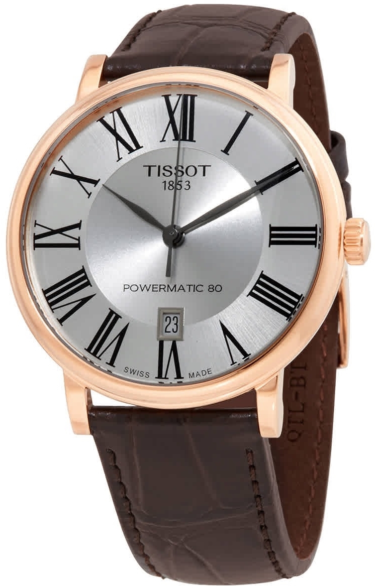Tissot Herreklokke T122.407.36.033.00 Carson Sølvfarget/Lær Ø40 mm