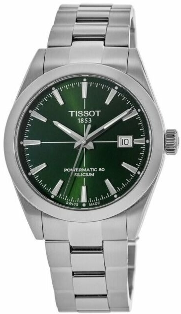Tissot Herreklokke T127.407.11.091.01 Powermatic 80 Grønn/Stål Ø40