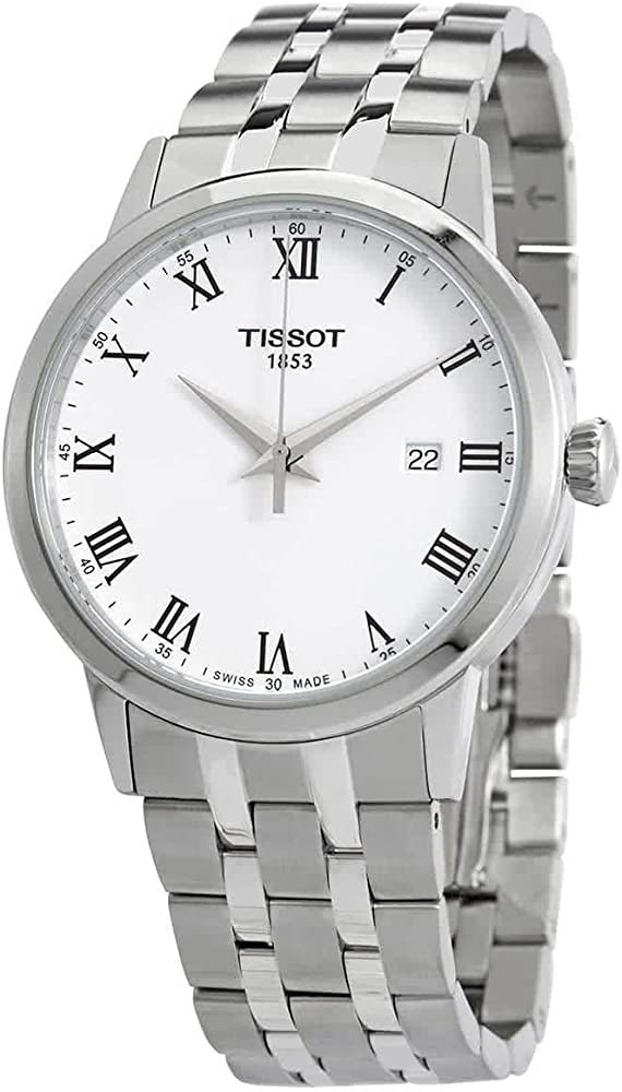 Tissot Herreklokke T129.410.11.013.00 T-Classic Hvit/Stål Ø42 mm