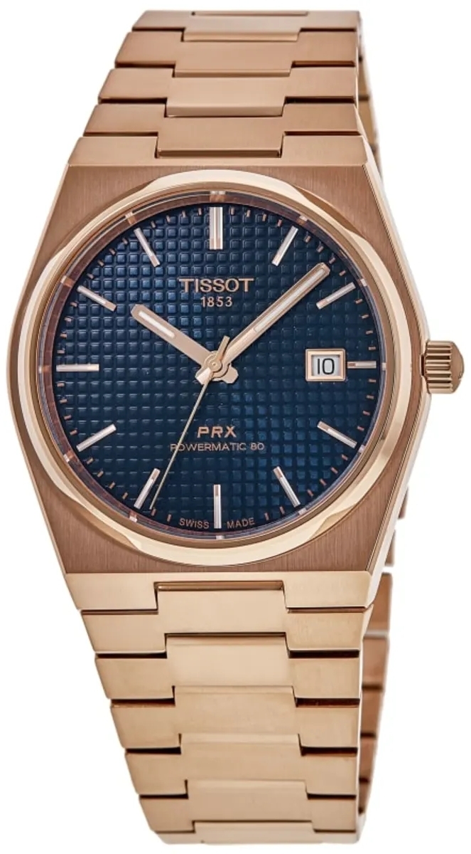 Tissot Herreklokke T137.407.33.041.00 Prx Blå/Rose-gulltonet stål