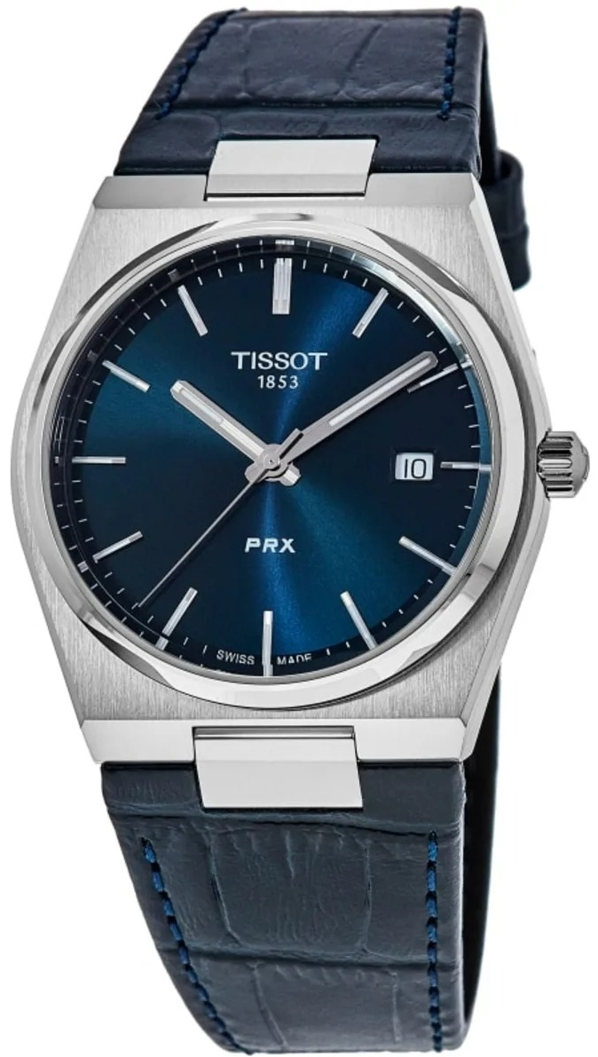 Tissot Herreklokke T137.410.16.041.00 Prx Blå/Lær Ø40 mm