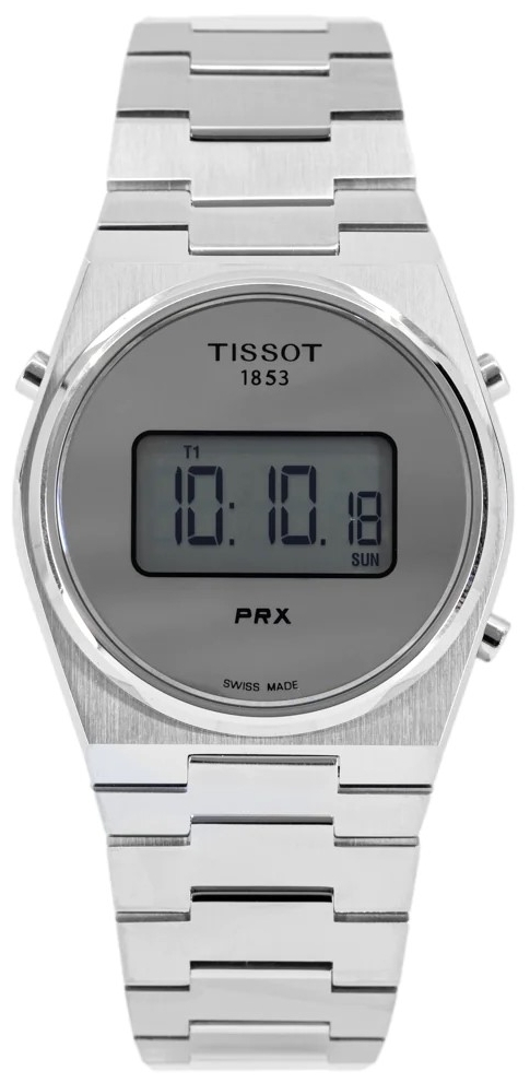 Tissot Herreklokke T137.463.11.030.00 PRX Digital Sølvfarget/Stål