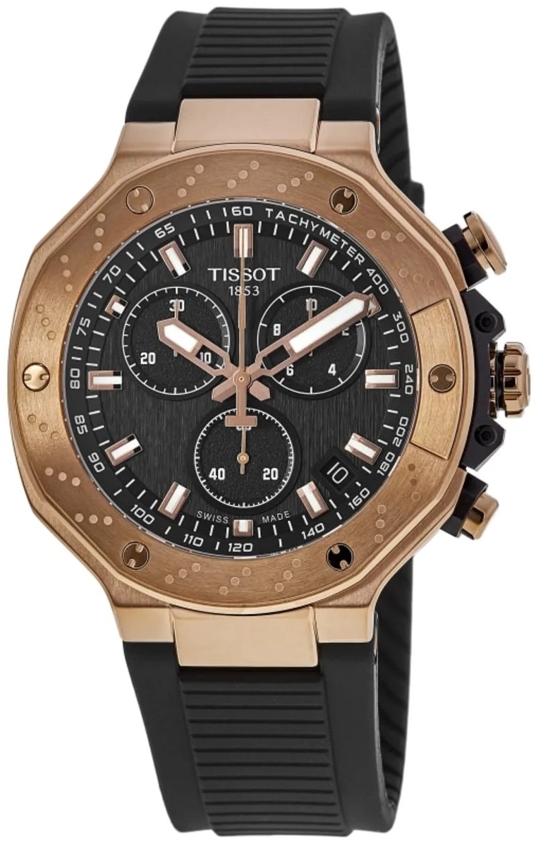 Tissot Herreklokke T141.417.37.051.00 T-Sport Sort/Gummi Ø45 mm