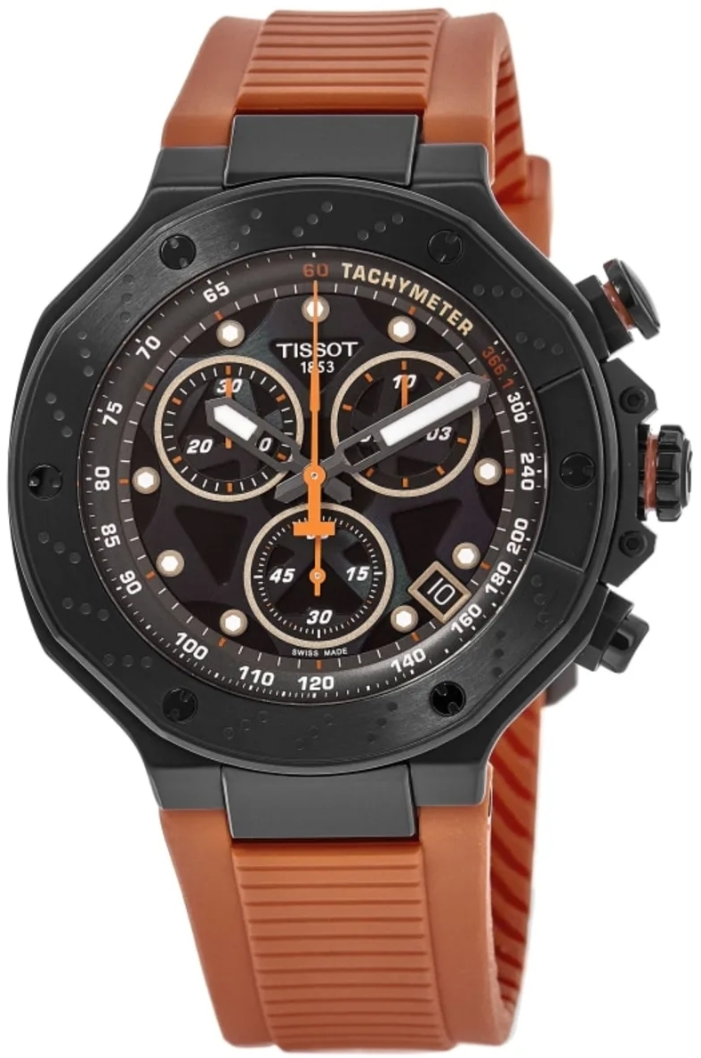 Tissot Herreklokke T141.417.37.051.02 T-Race Sort/Gummi Ø45 mm
