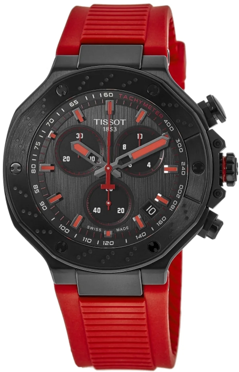 Tissot Herreklokke T141.417.37.061.01 T-Race Grå/Gummi Ø45 mm