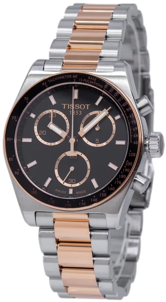Tissot Herreklokke T149.417.22.051.01 PR516 Sort/Rose-gulltonet stål