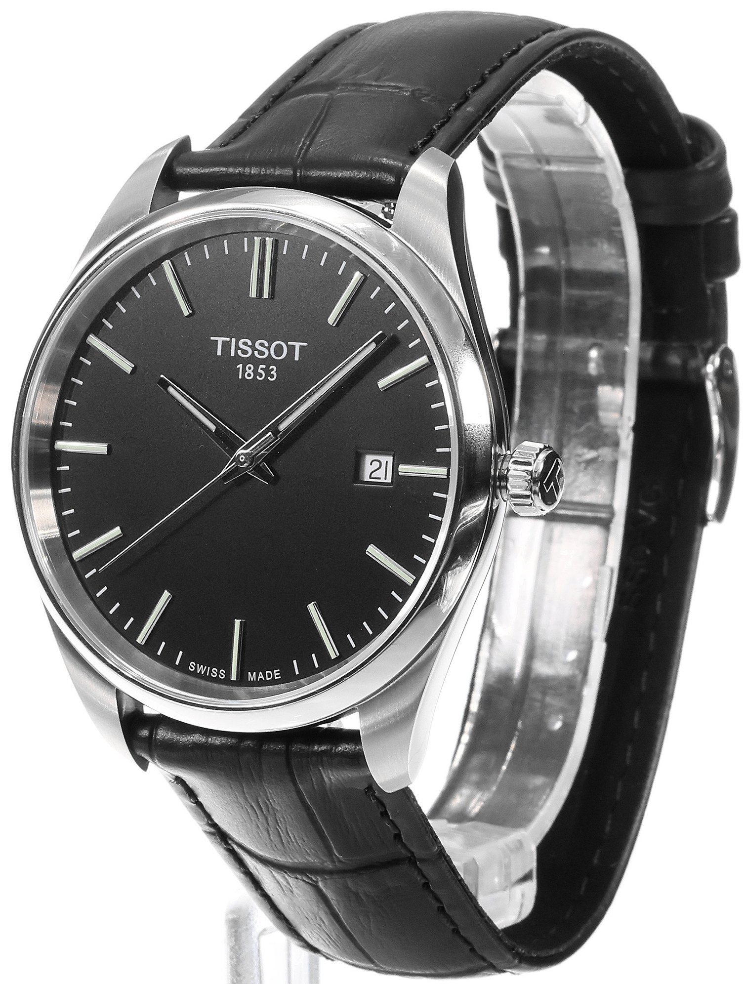Tissot Herreklokke T150.410.16.051.00 PR 100 Sort/Lær Ø40 mm