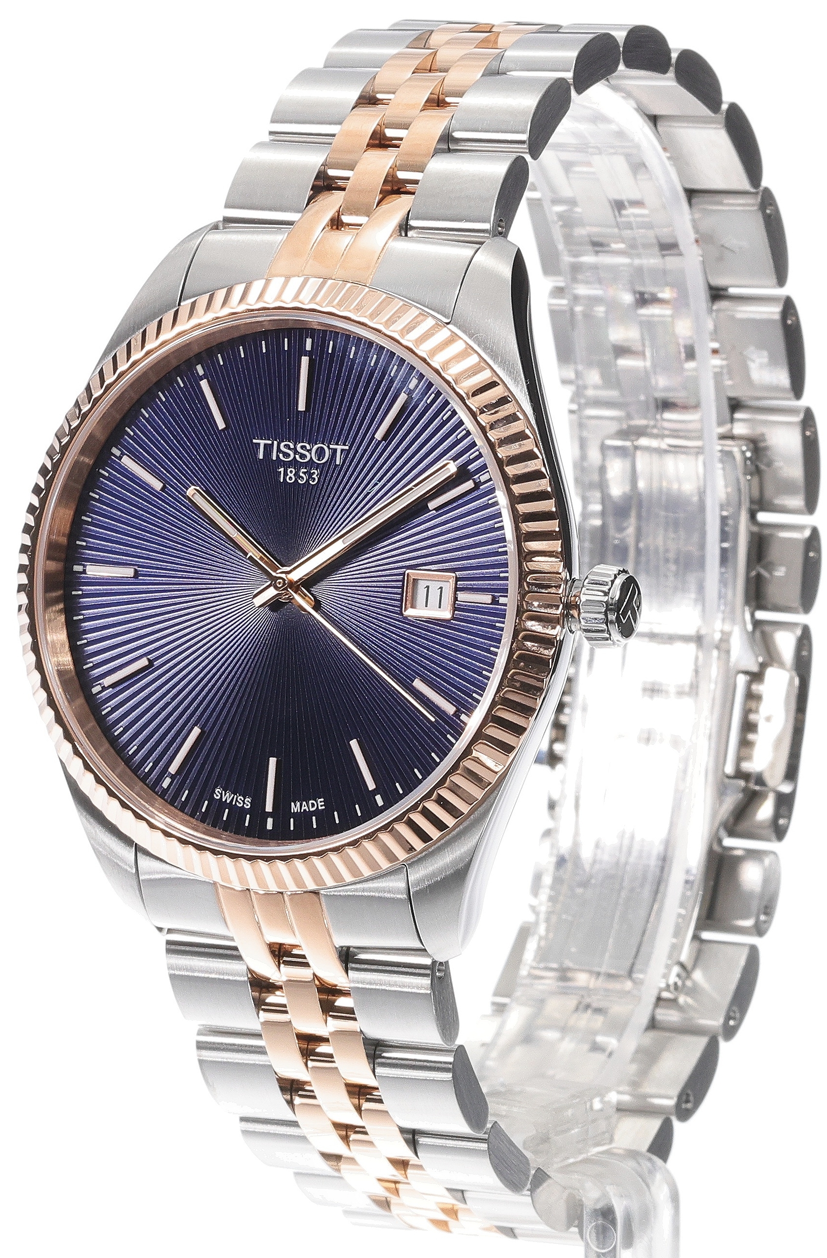Tissot Herreklokke T156.410.22.041.00 T-Classic Blå/Rose-gulltonet