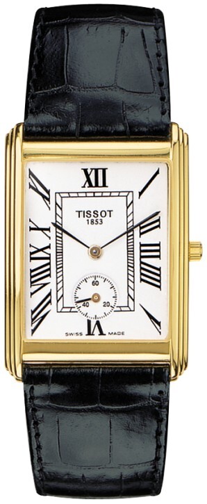Tissot T-Gold Herreklokke T71.3.610.13 Hvit/Lær 31x25.7 mm - Tissot