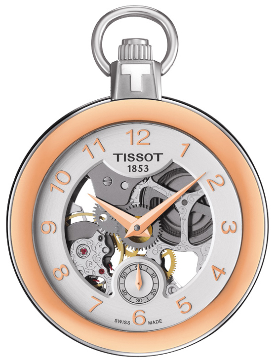 Tissot T-Pocket 1920 Mechanical T853.405.29.412.01 Sølvfarget Ø49 mm