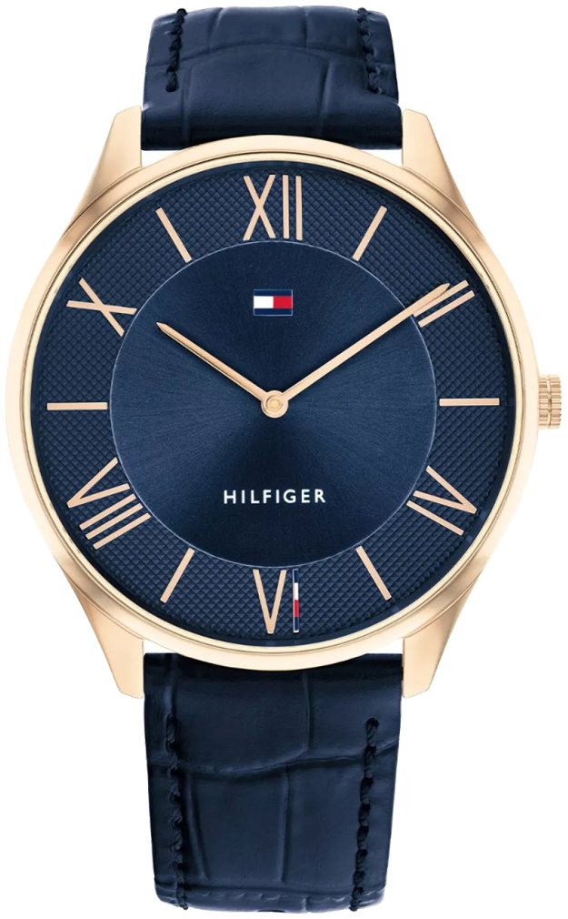 Tommy Hilfiger Herreklokke 1710517 Becker Blå/Lær Ø43 mm