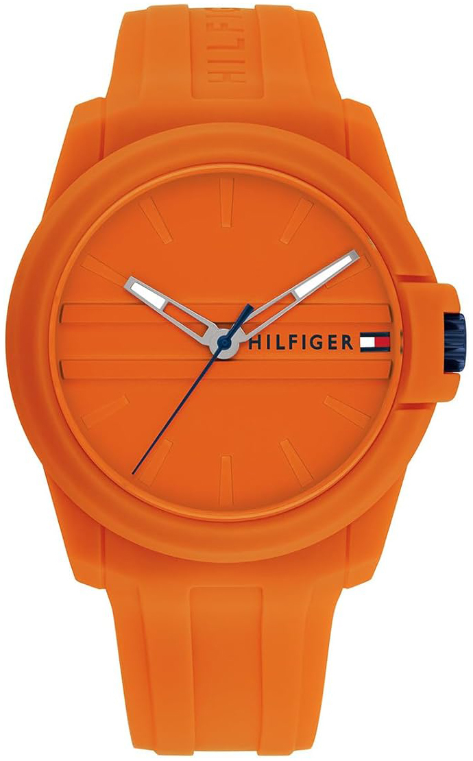 Tommy Hilfiger Herreklokke 1710597 Tyson Orange/Gummi Ø44 mm