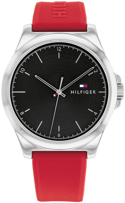 Tommy Hilfiger Herreklokke 1710615 Norris Sort/Gummi Ø42 mm