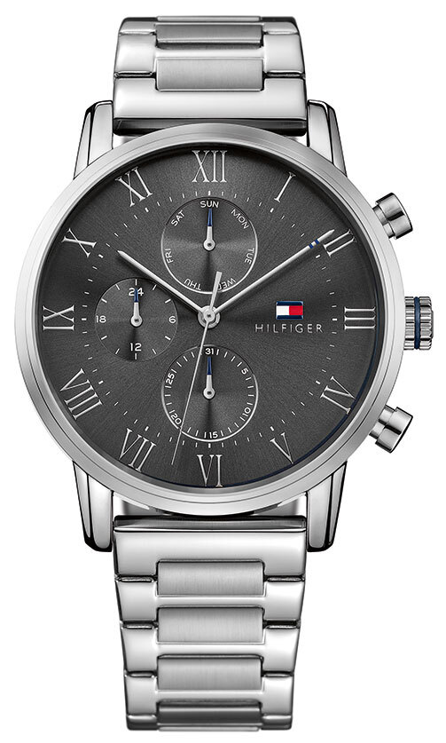Tommy Hilfiger Herreklokke 1791397 Sort/Stål Ø44 mm