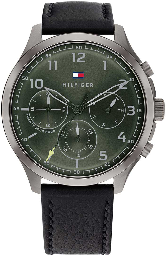 Tommy Hilfiger Herreklokke 1791856 Asher Grønn/Lær Ø44 mm