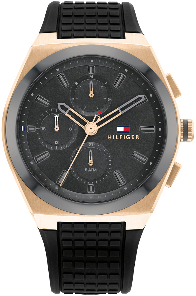 Tommy Hilfiger Herreklokke 1791931 Connor Grå/Gummi Ø44 mm