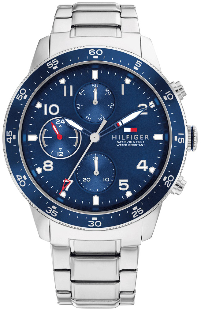 Tommy Hilfiger Herreklokke 1791949 Jimmy Blå/Stål Ø44 mm