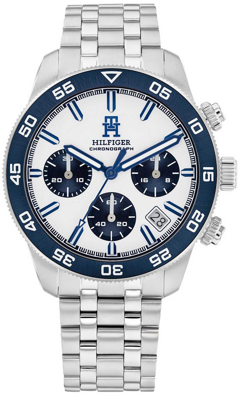 Tommy Hilfiger Herreklokke 1792157 Chrono Hvit/Stål Ø41 mm