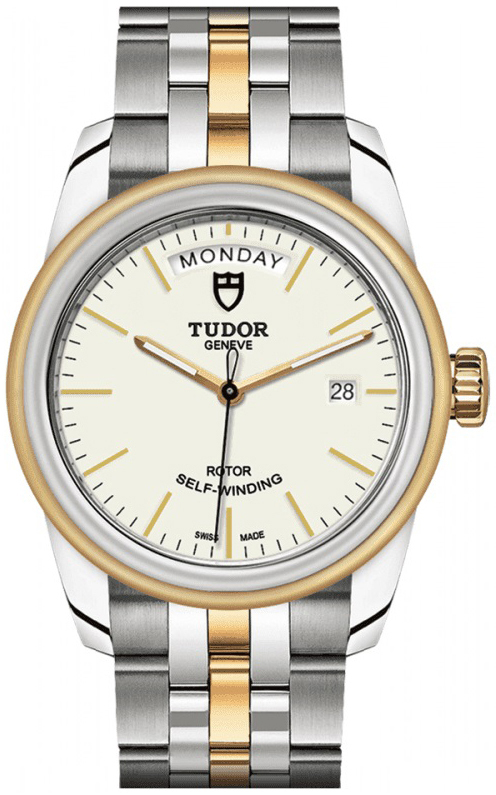 Tudor Glamour Day-Date Herreklokke 56003-0112 Hvit/18 karat gult gull - Tudor