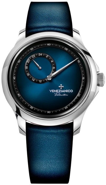 Venezianico Herreklokke 1221571 Redentore Enigma Blå/Lær Ø40 mm