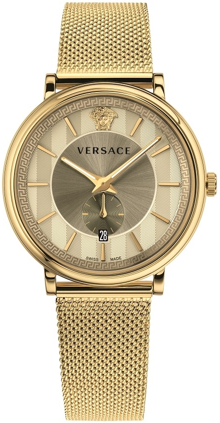 Versace Herreklokke VBQ070017 V Circle Gullfarget/Gulltonet stål