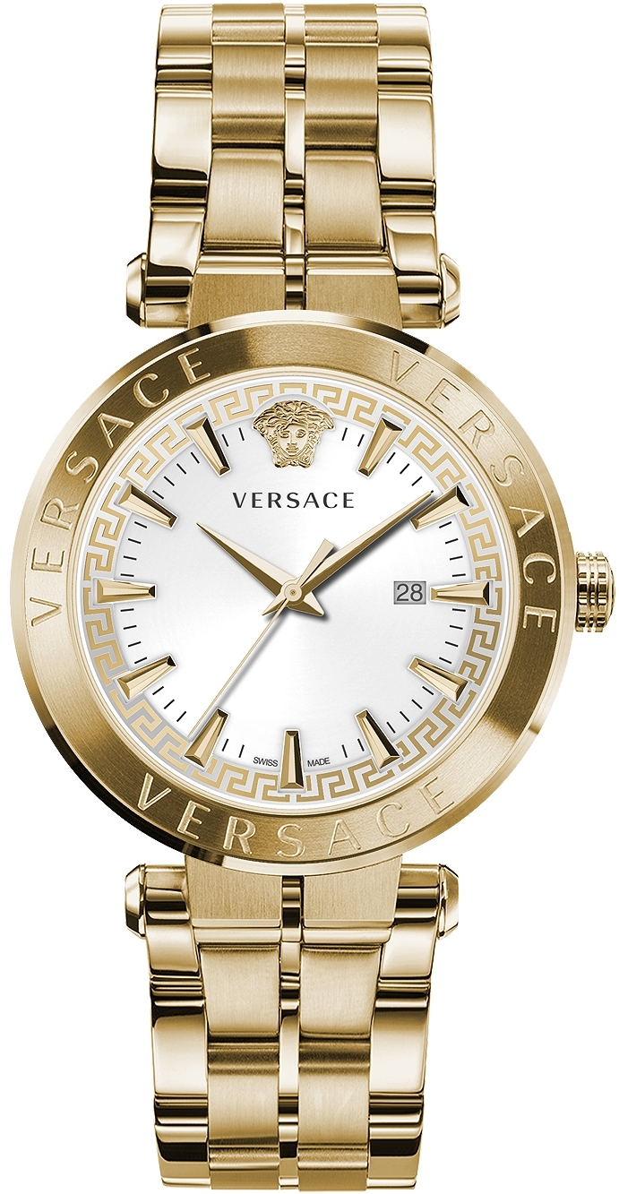 Versace Herreklokke VE2F00521 Aion Sølvfarget/Gulltonet stål Ø44 mm
