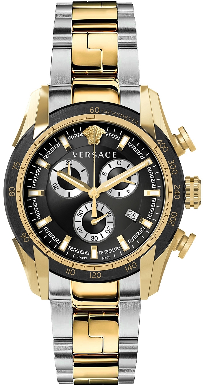 Versace Herreklokke VE2I00421 V Ray Sort/Stål Ø44 mm